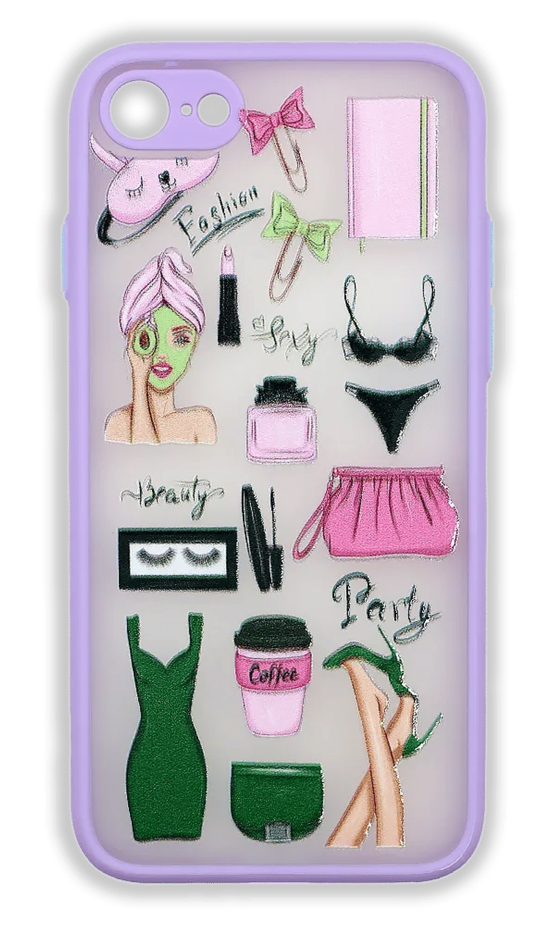 Чохол-накладка Shadow Matt Beauty для iPhone SE2 / 8 / 7 Violet