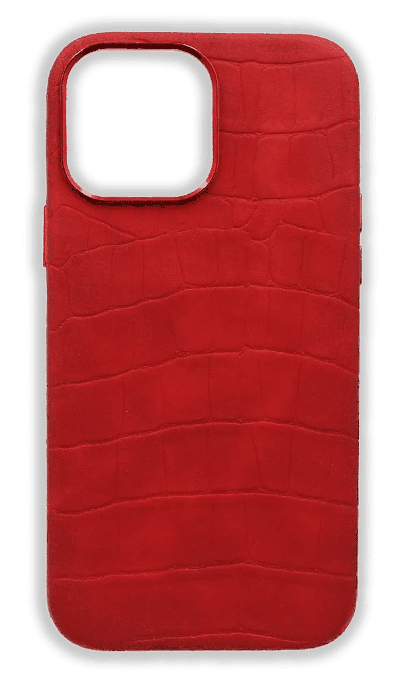 Чохол-накладка Croco Soft Leather для iPhone 14 Pro Red