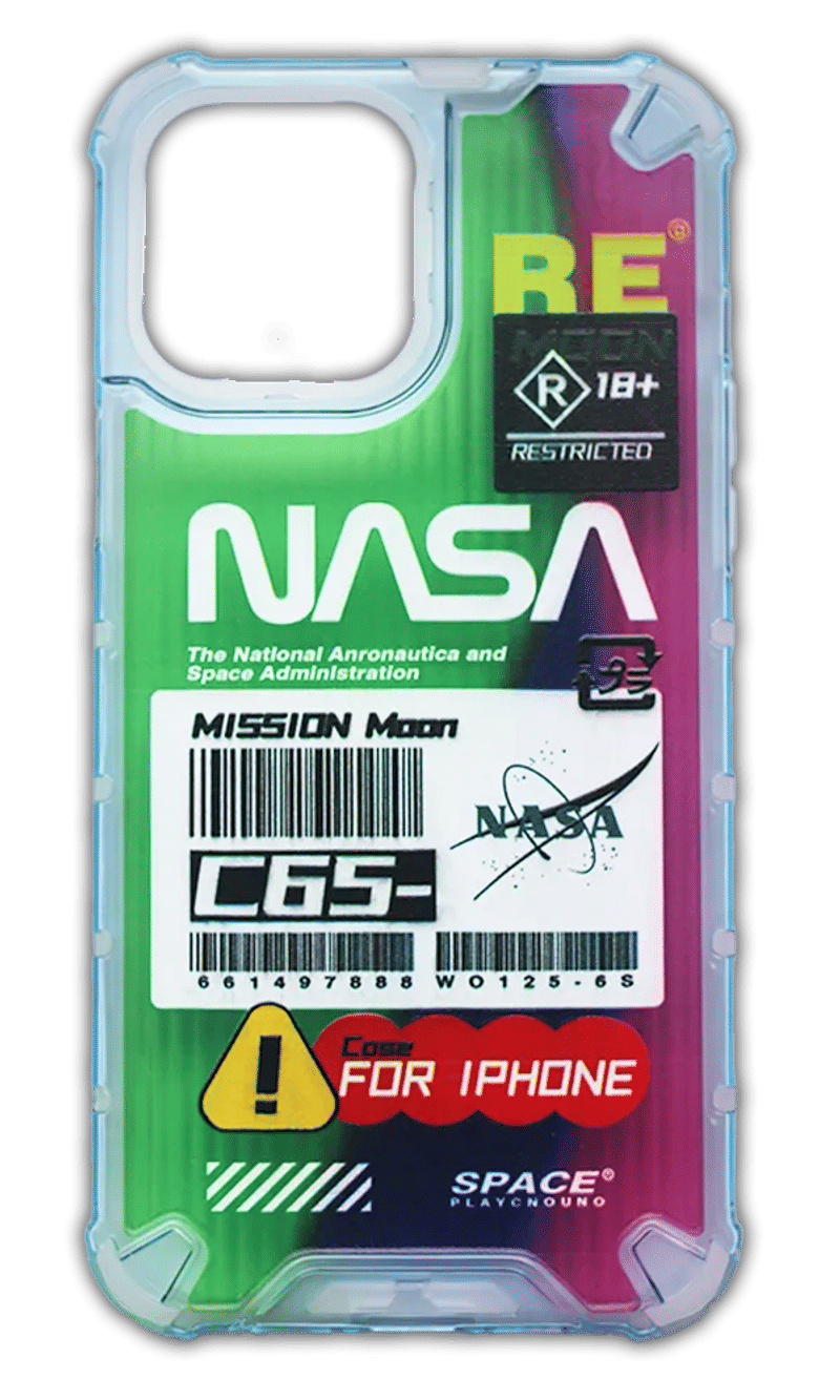 Print NASA overlay cover for iPhone 14 / 13 Green