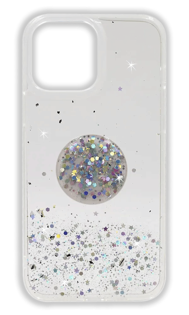 Чохол-накладка Smoll Confetti + PopSocket для iPhone 13 Pro Max Transparent