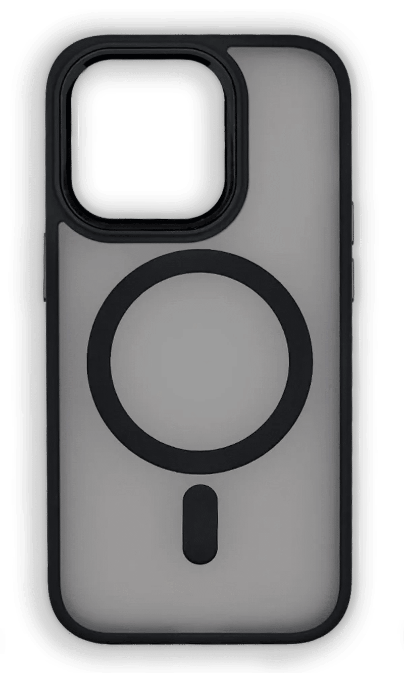 Чохол-накладка Shadow Matt Metal Buttons Magsafe для iPhone 15 Pro Black