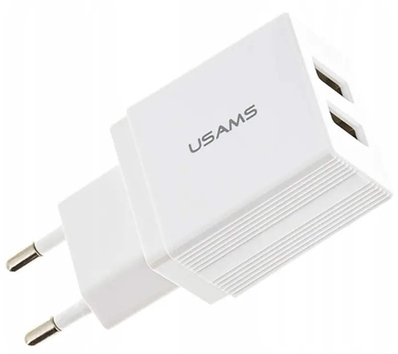 Мережевий Зарядний Пристрій 2USB Usams T24 US-CC090 2.1A White