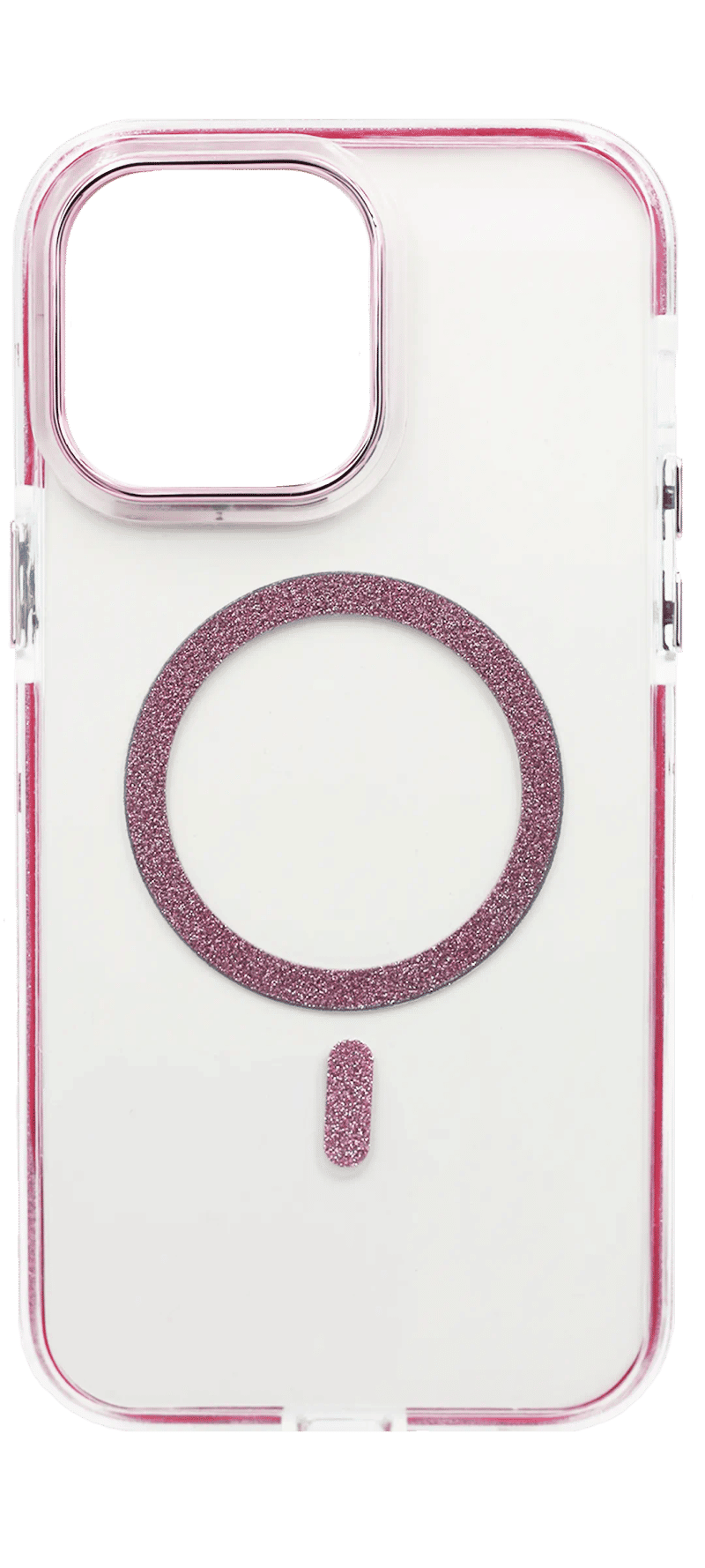 WS Magsafe Glitter overlay case for iPhone 14 / 13 Pink