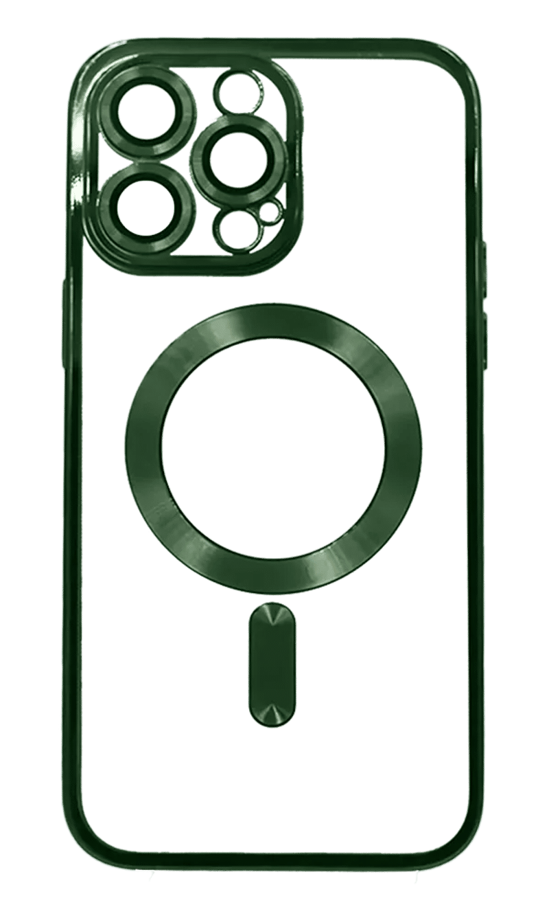 Чохол силіконовий Electroplating Magsafe для iPhone 15 Pro Max Green