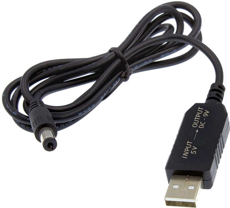 Cable for a USB router from a 9V 5.5mm power bank