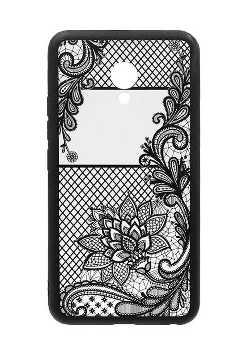 Case-pad Print + Border Silicon for Meizu M5 / M5 Mini Black / Mendi