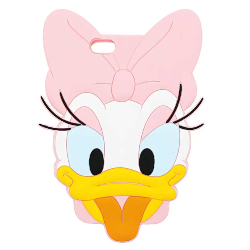 Чохол силіконовий 3D Daisy Face для iPhone 6 Pink