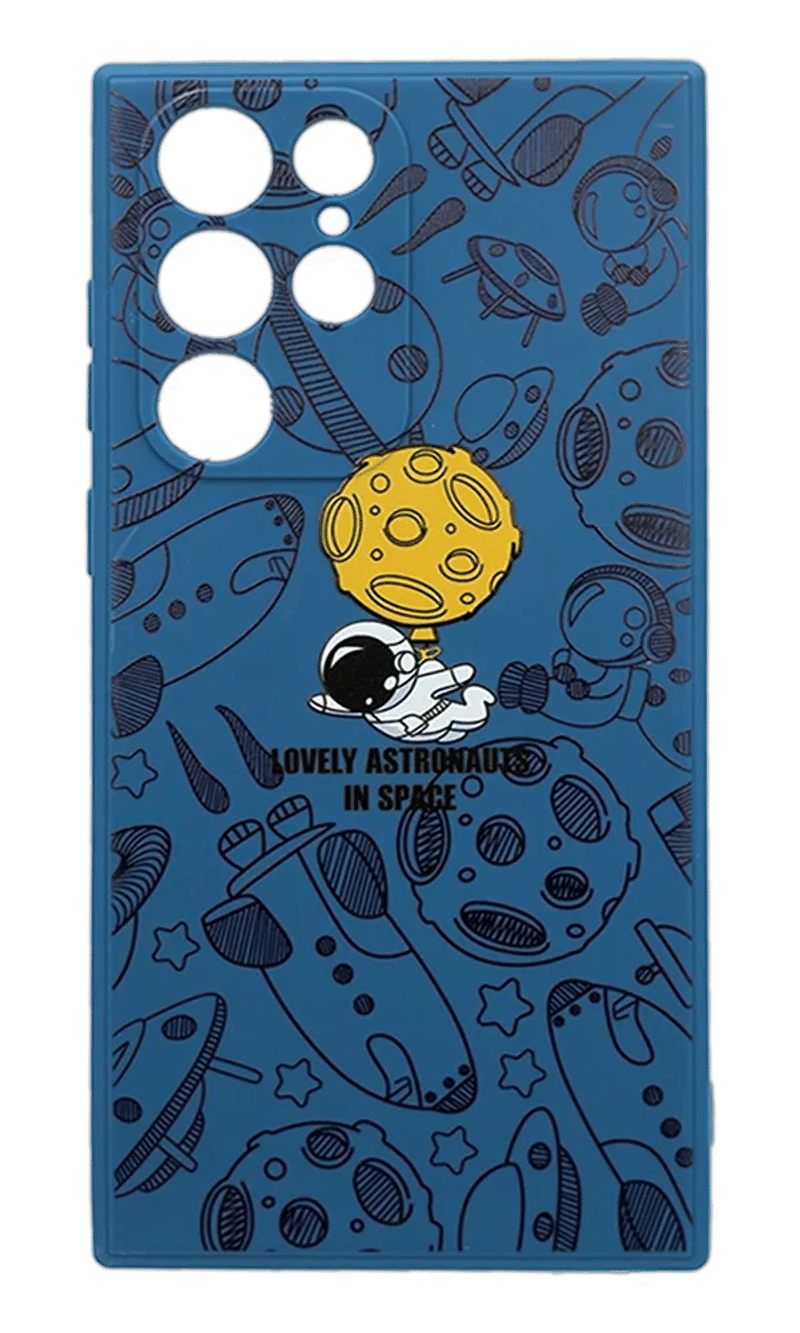 Чохол силіконовий Print для Samsung S22 Ultra SM-G998B Blue/Cosmo 3