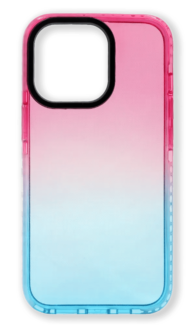 Чохол силіконовий Border Gradient для iPhone 13 Pro Pink/Blue