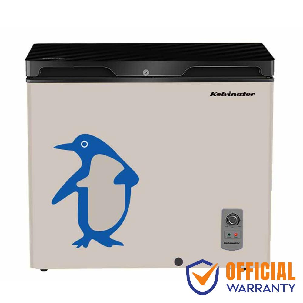 Kelvinator KCCF-225DFG 225 Litre Glass Door Deep Freezer Dark Gray