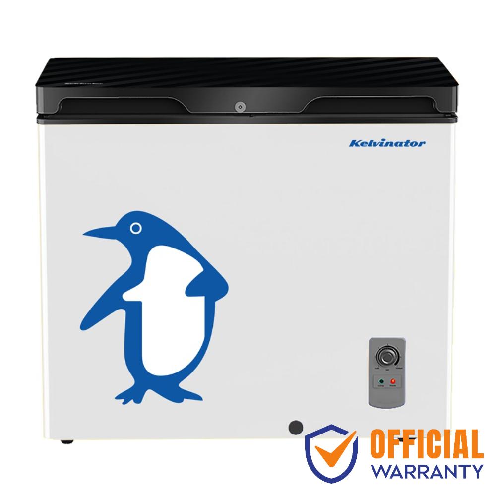 Kelvinator KCCF-225DFG 225 Litre Glass Door Deep Freezer White