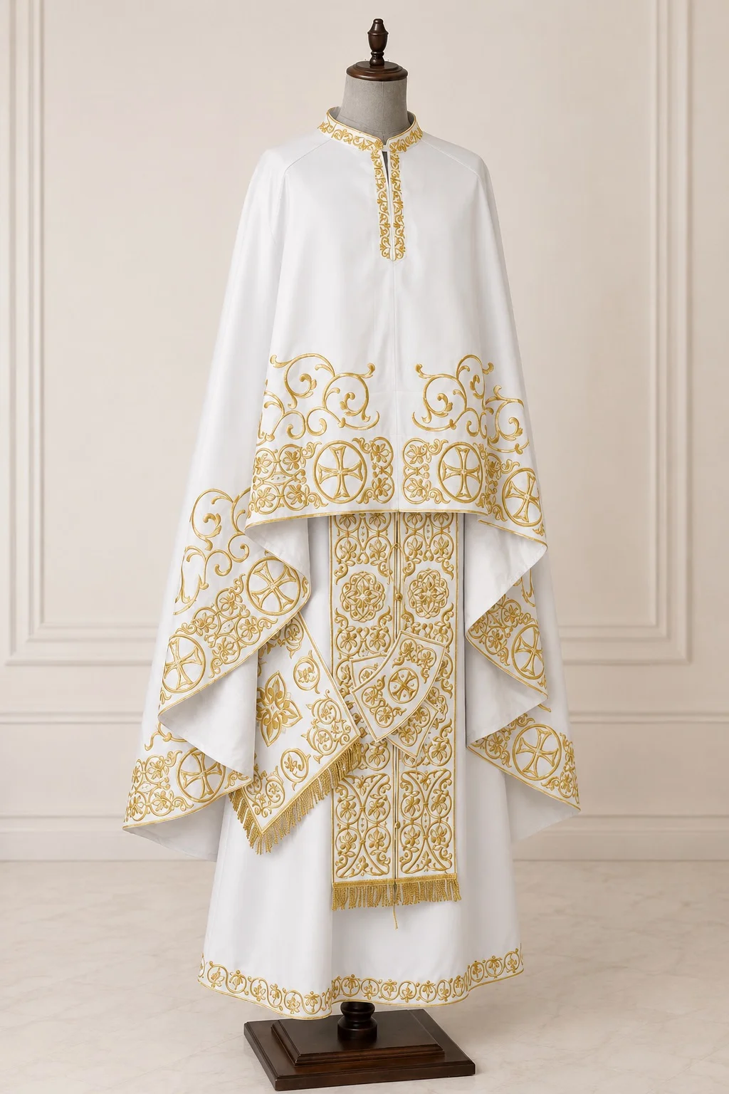 Elegant Silk Orthodox Priest Vestment Set