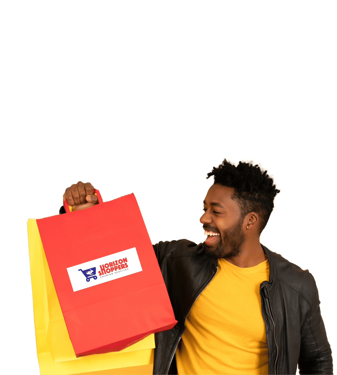 Courier delivery service illustration