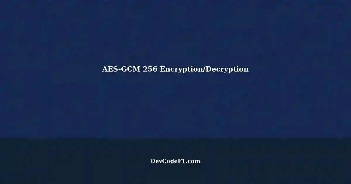 Node Js Aes Encryption _ AES Encryption and Decryption in JavaScript ...