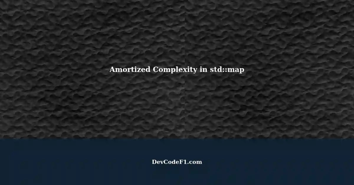 Amortized Complexity: Understanding std::map's Key Erase Operation