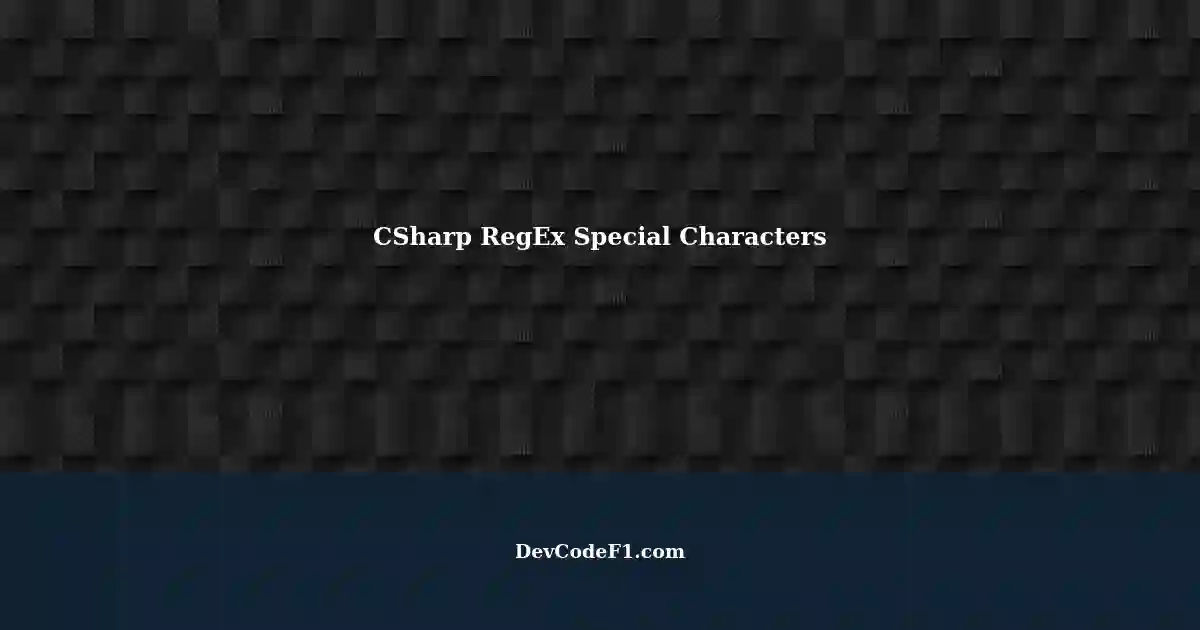 Removing Special Characters in C using RegEx