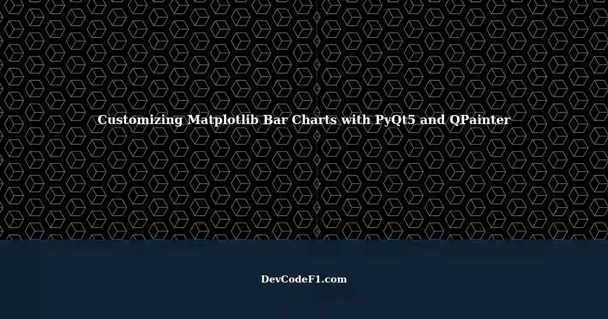 Custom Styling Bars in Matplotlib Bar Charts using PyQt5 and QPainter
