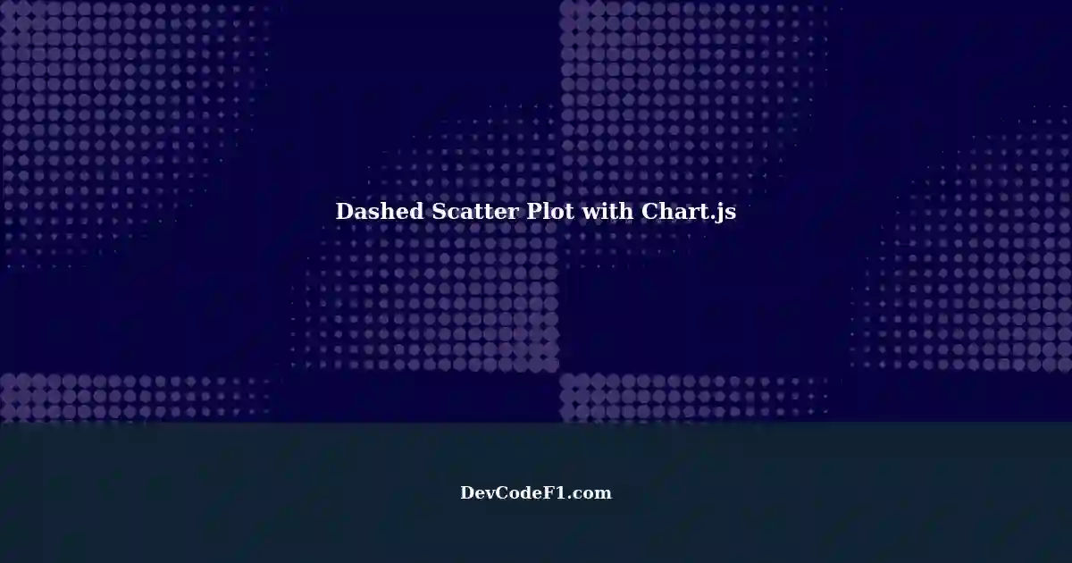 Drawing Dashed Lines in a Scatter Plot with Chart.js