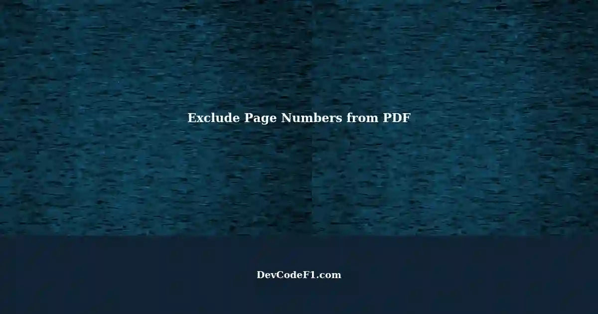 Excluding Page Number Text From PDF Using PyPDF2
