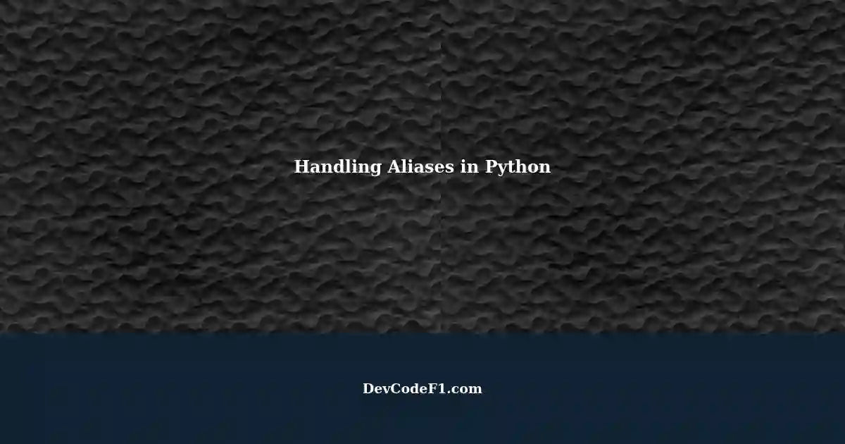 Handling Aliases: kwargs and Keywords in Simple Code Examples