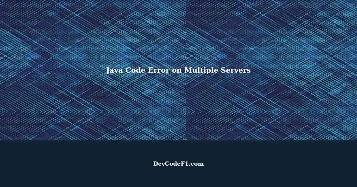 Java Code Executing Linux Commands on Multiple Servers: Getting Error