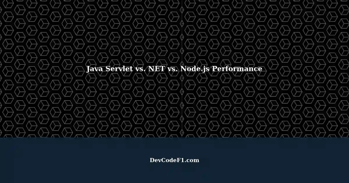 DataAI/AGI: Java Servlet vs. NET vs. Node.js - Performance Comparison ...