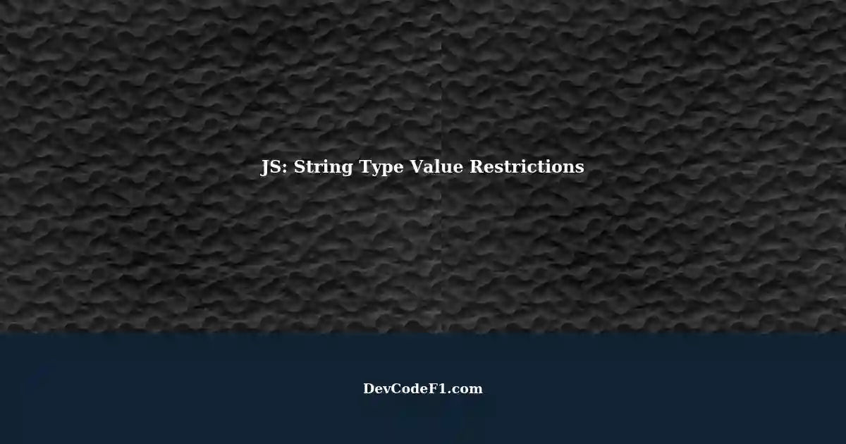 JS Configuration Restricting Application Support for Specific String