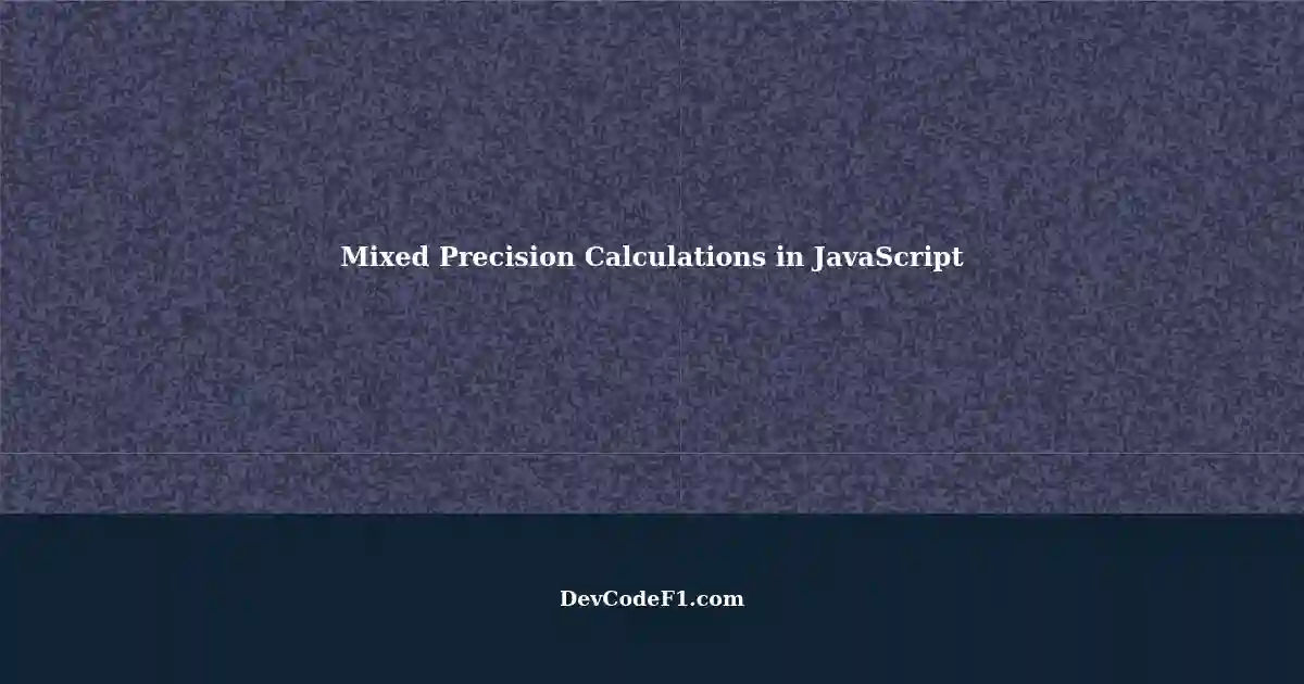 Exploring Mixed Precision Calculations: A Logic Graph Approach in ...