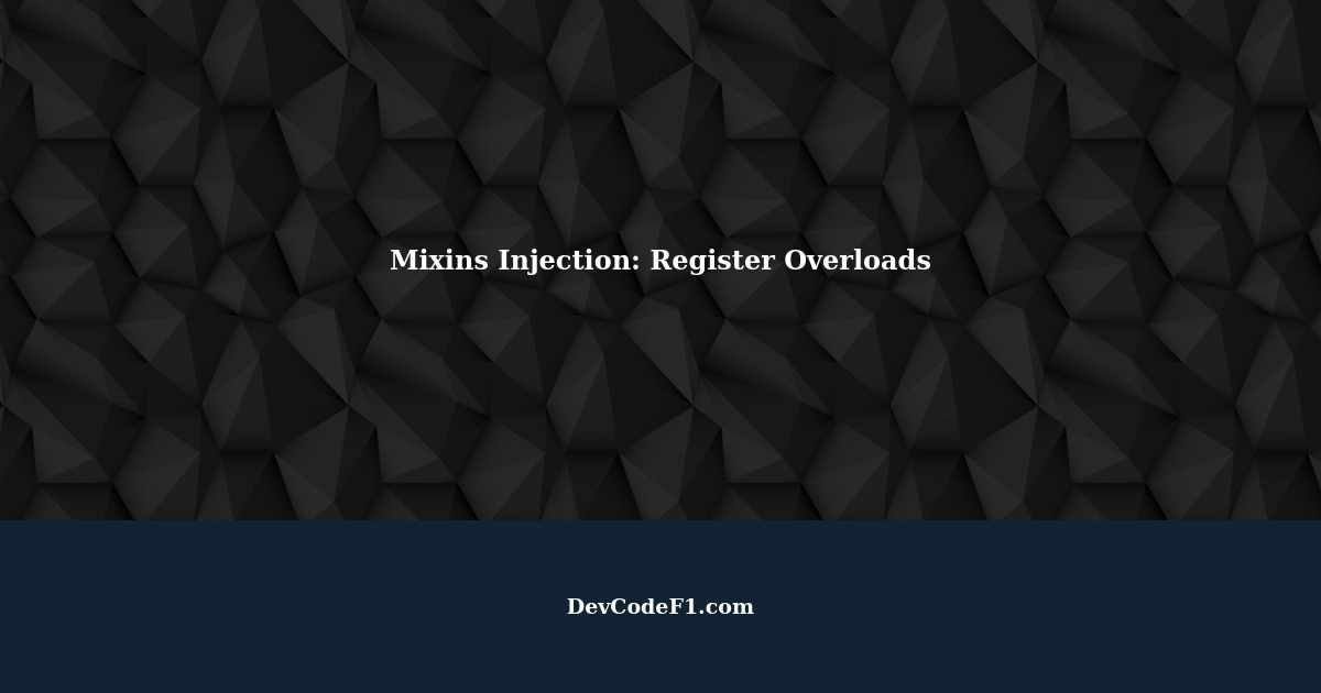 Understanding Minecraft Fabric Mixins Injection Register Overloads