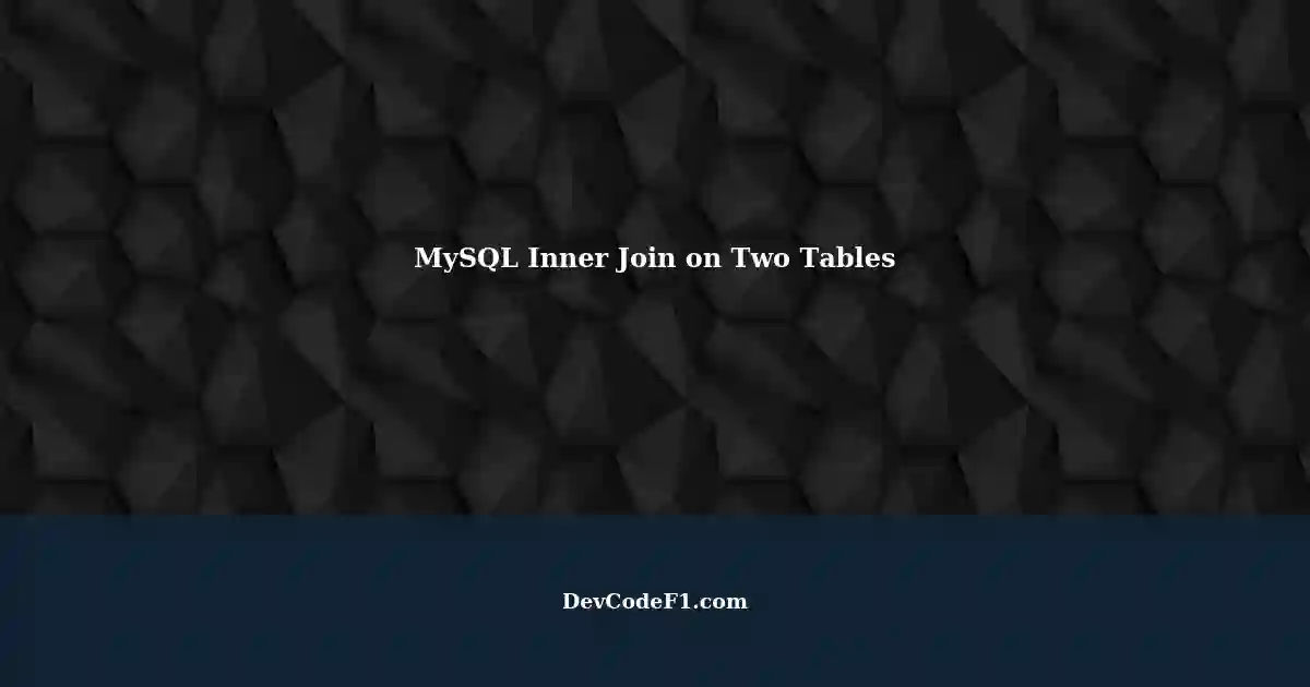 Simultaneously Perform Inner Join on Two MySQL Tables