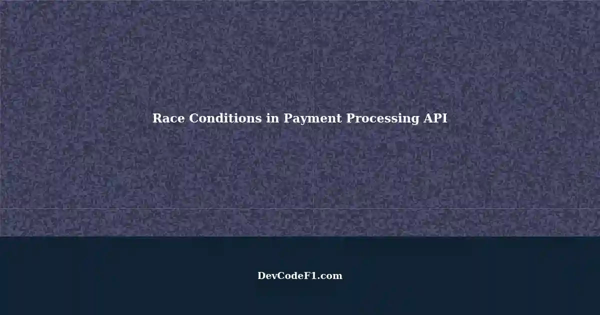 Handling Race Conditions in Express API Endpoint Handler for Payment