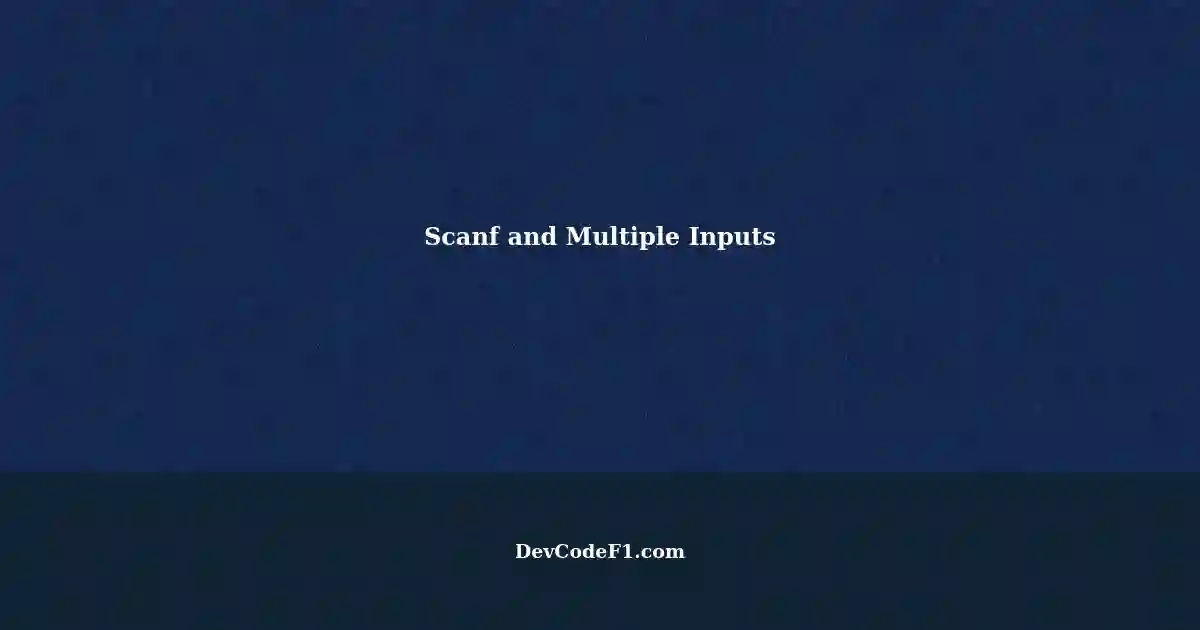Understanding Scanf: Why it Doesn't Ask for Name Three Times