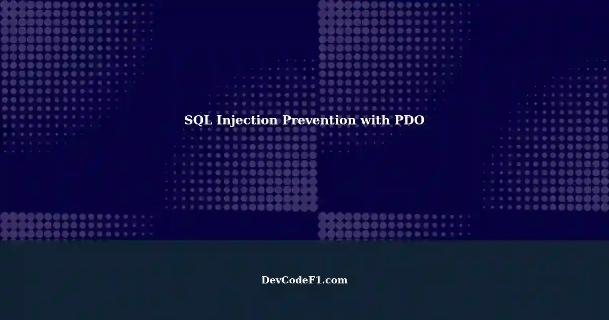 Preventing sql injection with pdo prepared statements and binding
