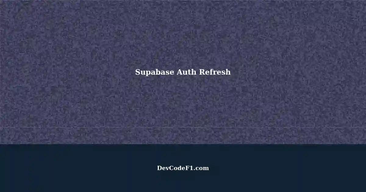 Supabase Auth Not Working: Application Refresh Fix