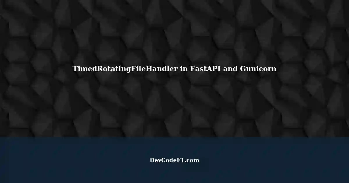 Implementing TimedRotatingFileHandler for ThreadSafe High Concurrency