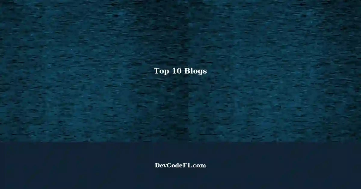 Top 10 Software Development Blogs of the Week