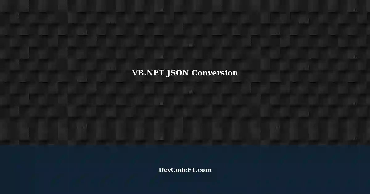 Converting JSON Strings To VB NET With Newtonsoft