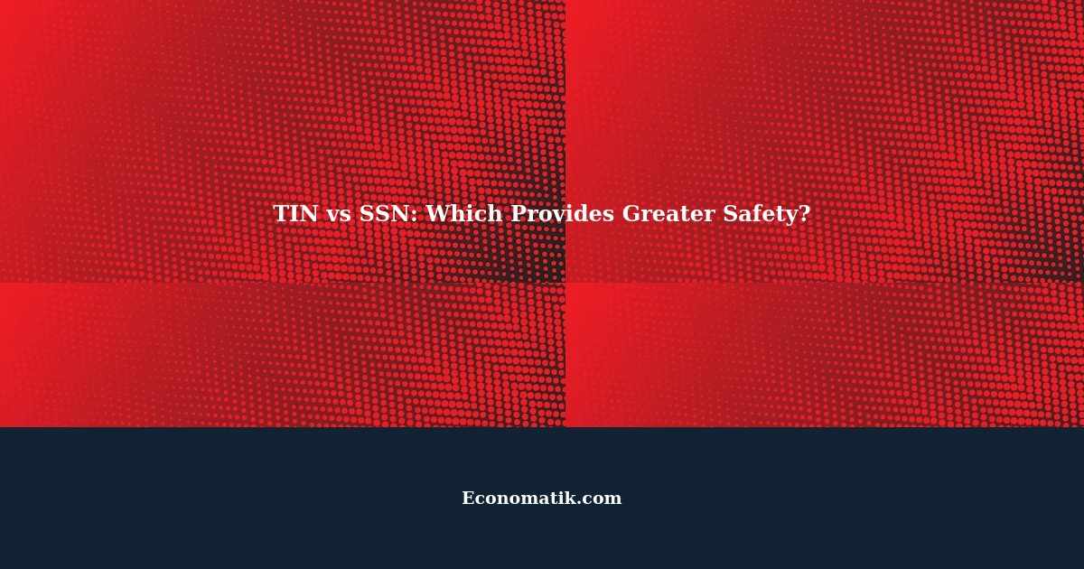 Is a Tax Identification Number (TIN) Safer than Providing SSN? money