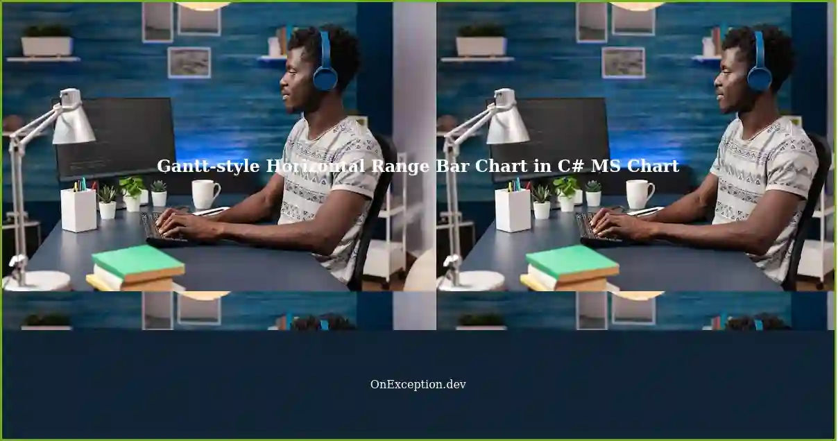 Creating a Horizontal Range Bar Chart with XAxis in Gantt Style using