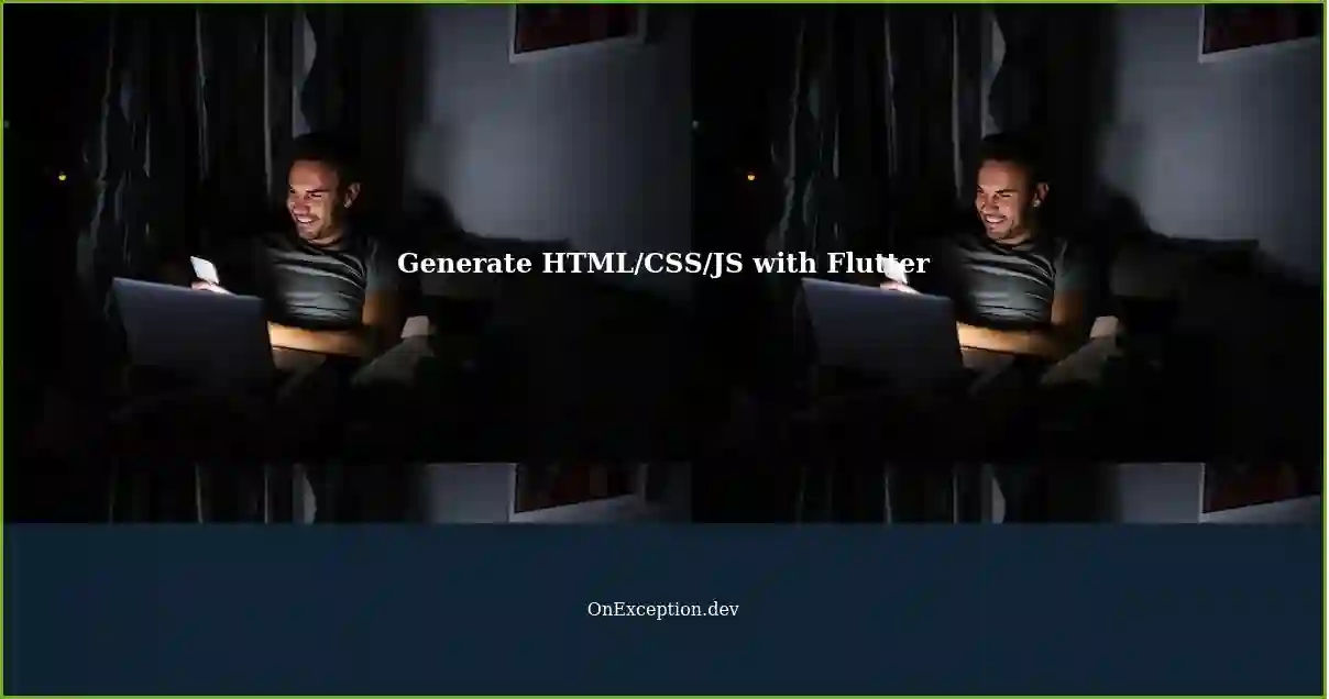 Can Flutter's buildweb Command Generate HTML, CSS, and JavaScript Codes?