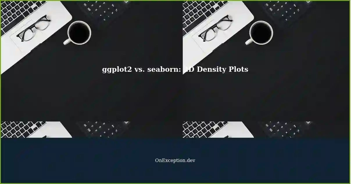 Comparing 2D Density Plots with ggplot2 and seaborn: kde vs. shorter ...