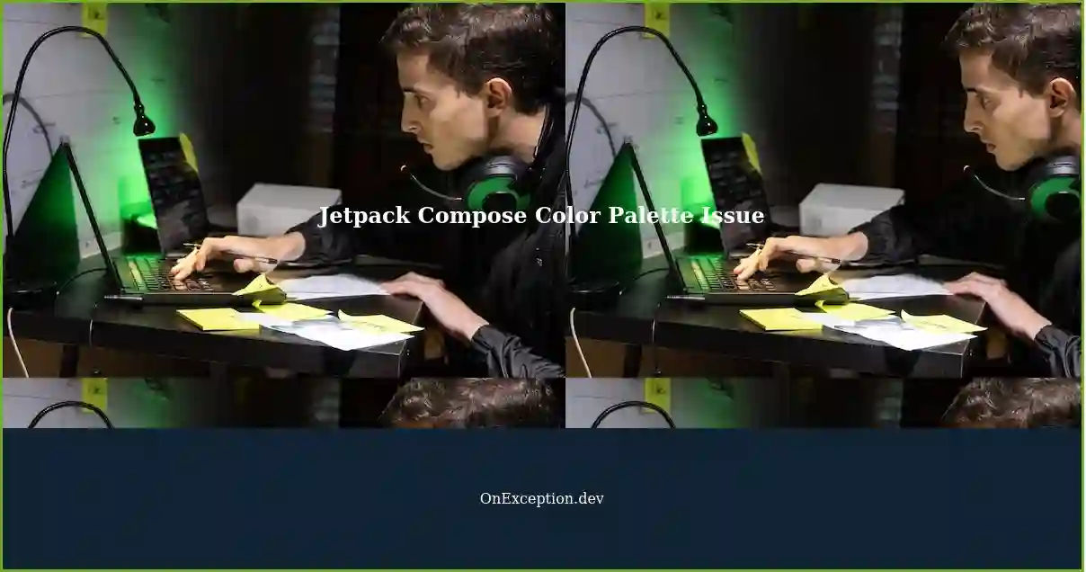 Fixing Color Palette in Jetpack Compose Desktop Application Expected