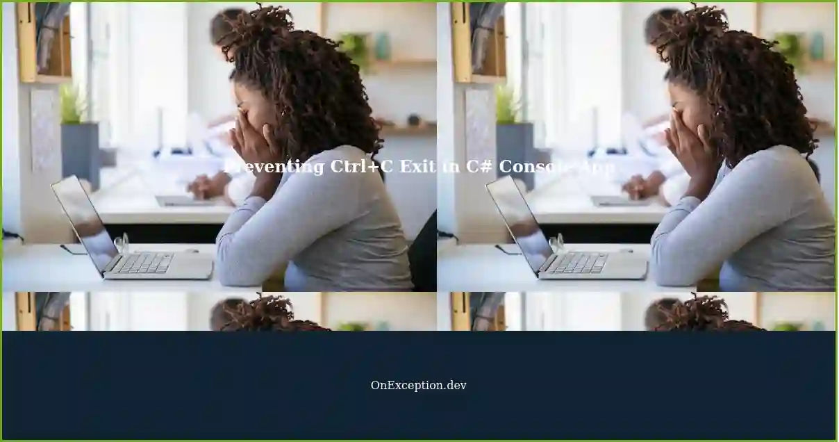 Handling Control+C in C Console App Preventing High CPU Usage and