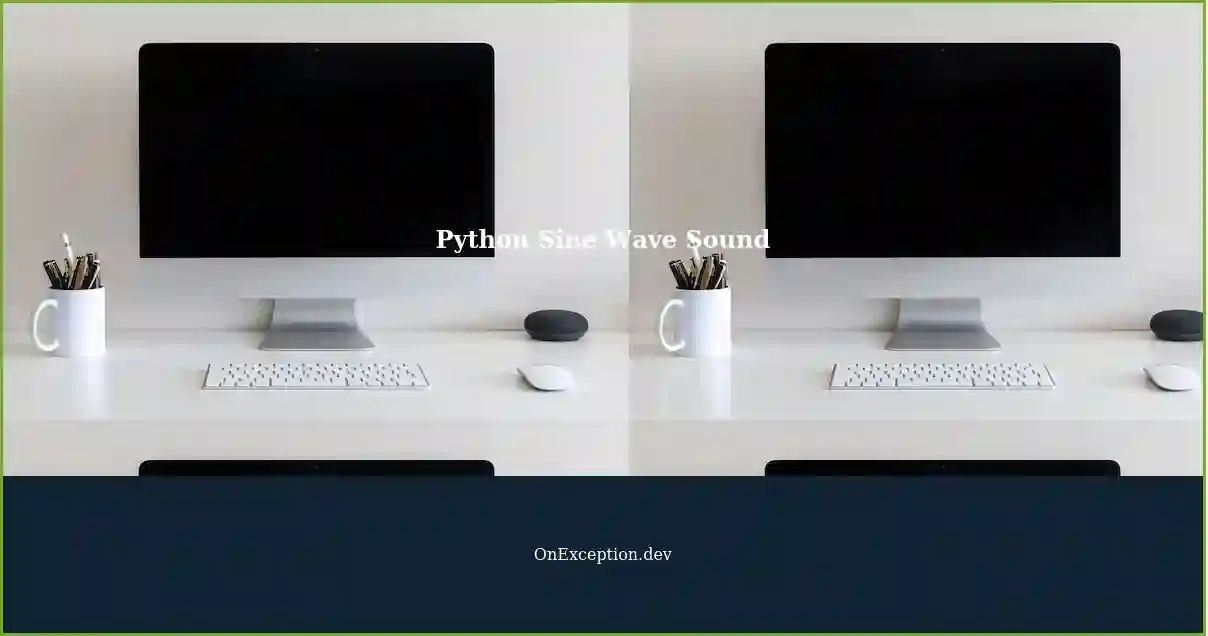 Python Sine Wave Generating Random Sounds with Pygame