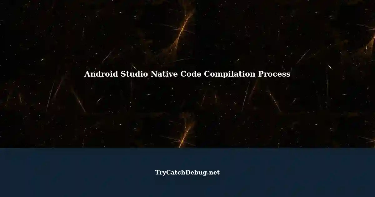 Android Studio: Why isn't the NDK native code compilation process shown