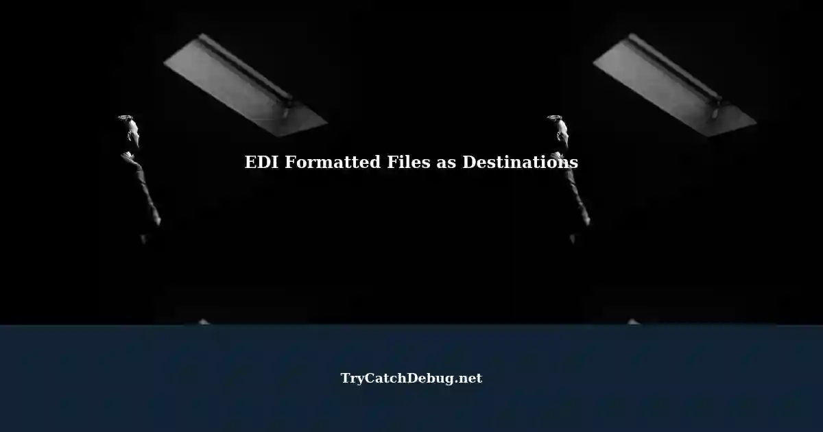 Flat File Source: EDI Formatted File Destinations