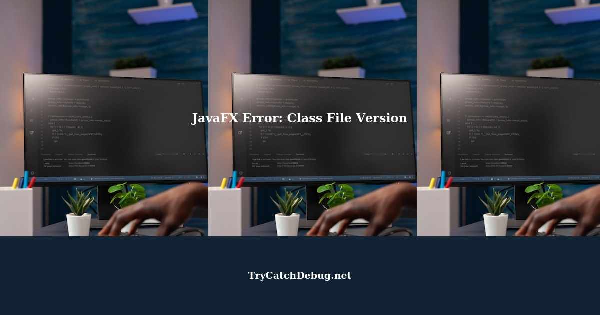 Error Continues to Pop Up When Trying to Run a File with JavaFX on ...