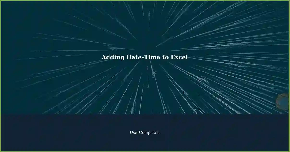 Adding Date-Time to Excel