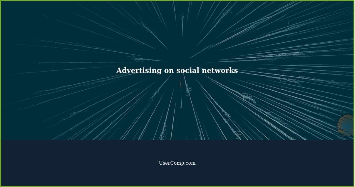 Advertising on social networks