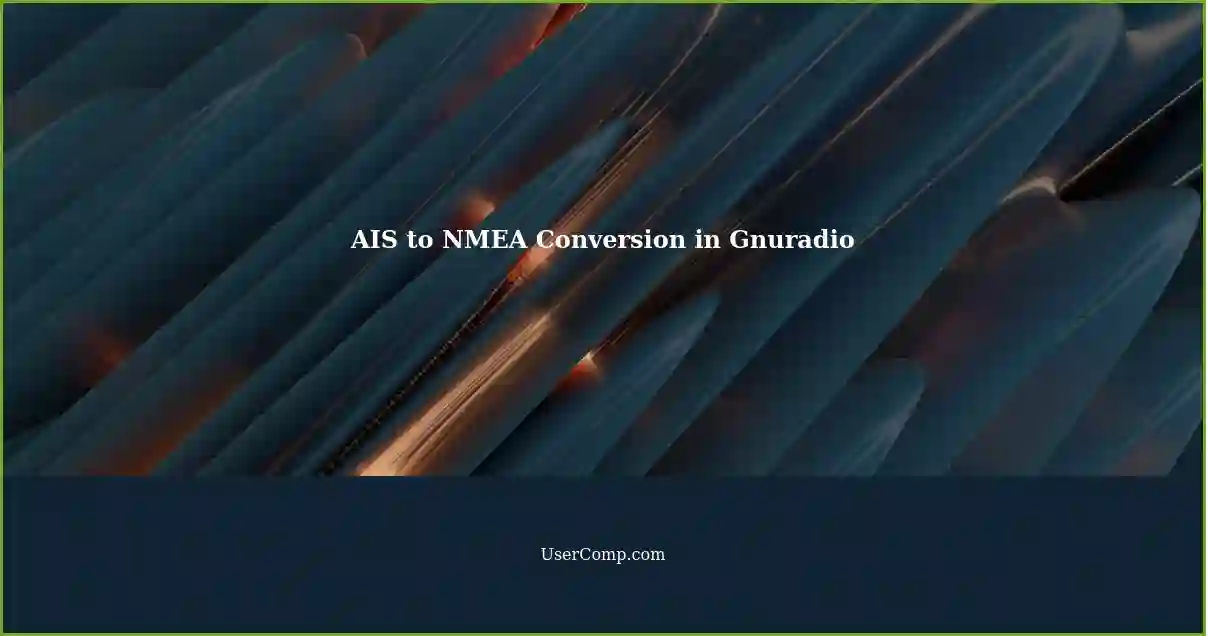 AIS to NMEA Conversion in Gnuradio